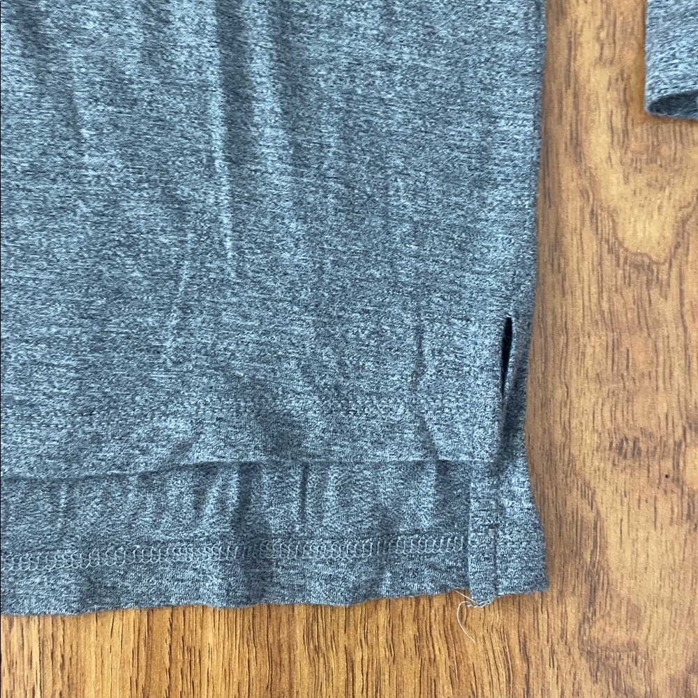 Madewell Heather Gray Long Sleeve Pocket Tee - Picture 5 of 11